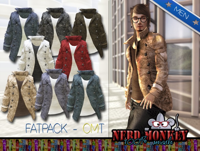 .::[NerdMonkey] [Breasted Slim Coat]::. 