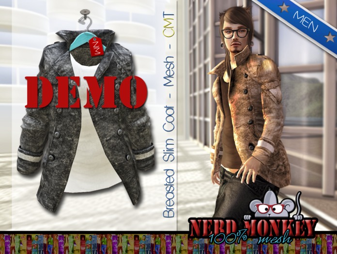 .::[NerdMonkey] [Breasted Slim Coat]::. 