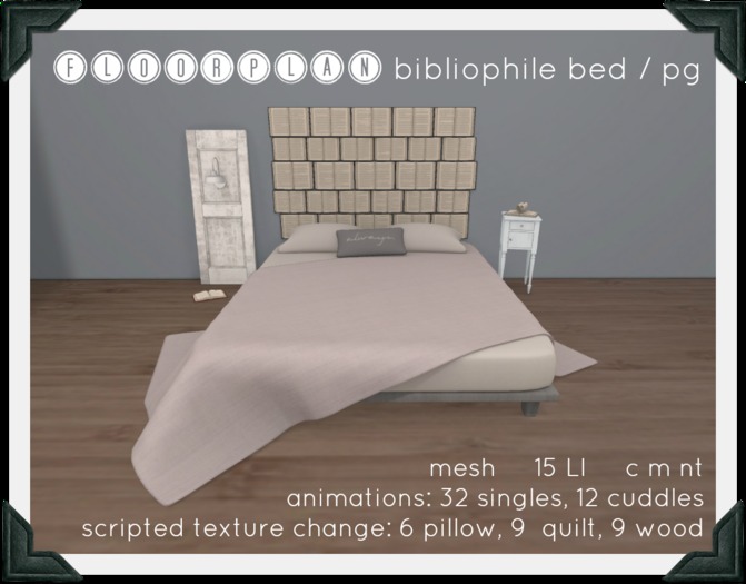 floorplan. bibliophile bed / pg [ boxed ]