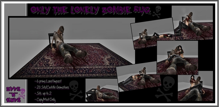 Only  The Lonely Zombie Rug (Boxed)