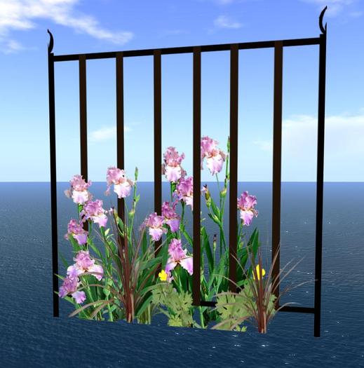 fence 4 with flowers