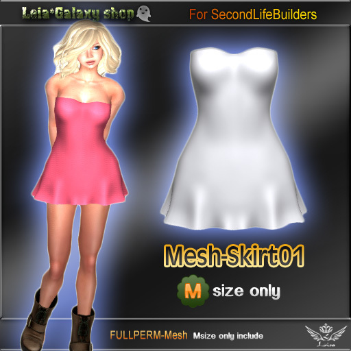 **skirt01-mesh/Box/M-size