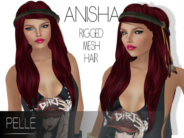 Pelle - SAHANA 100% RIGGED MESH HAIR BLACK