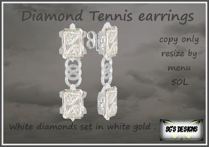 Diamond Tennis earrings
