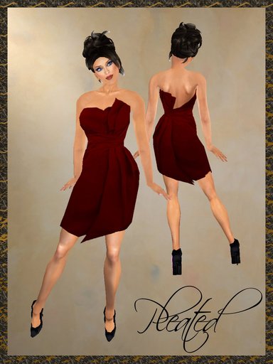 *Goddess* Pleated in Red
