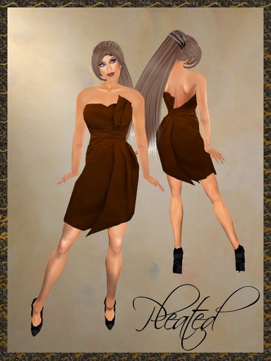 *Goddess* Pleated in Cinnamon