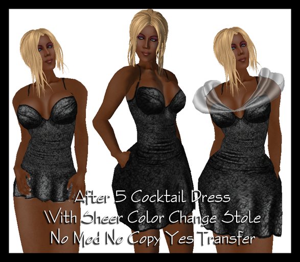 After 5 Cocktail Dress Black