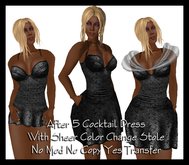 After 5 Cocktail Dress Black