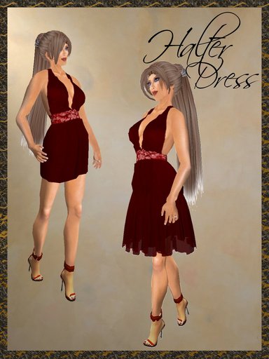 *Goddess* Halter in Red