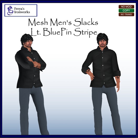 (BOX) FIW - Mesh Mens Dress Shirt - Pale Blue