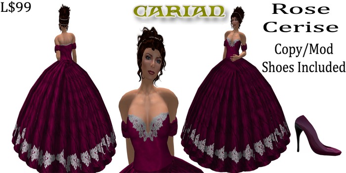Rose Gown: Cerise