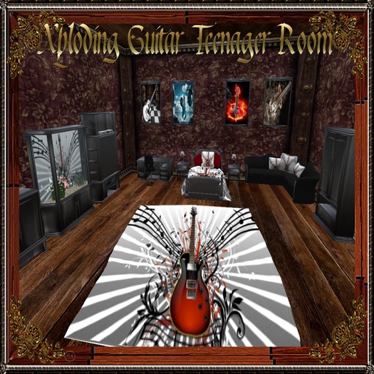 Xploding Guitar Teen Bedroom Set 