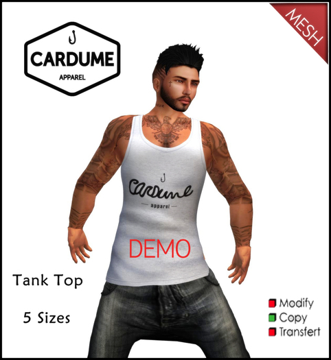 Cardume - Mens MESH Tank  Top DEMO