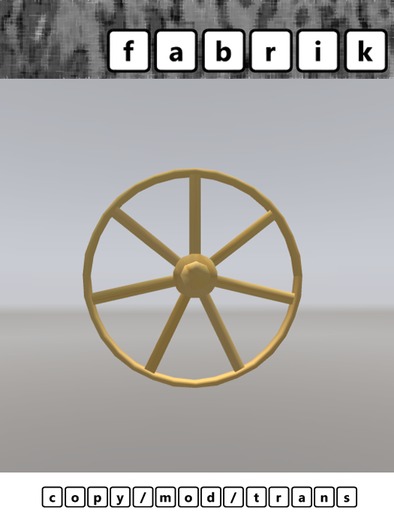 Wagon Wheel Sculptie 8 spokes