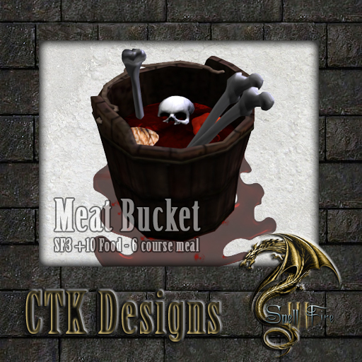 Second Life Marketplace Ctk Spell Fire 3 Beast Meat Bucket