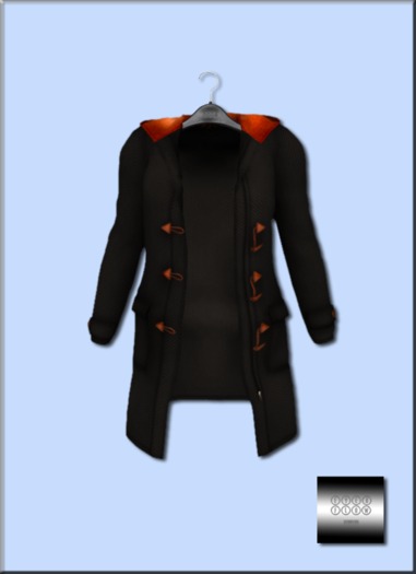 even.flow - Duffle Coat "black" (box)