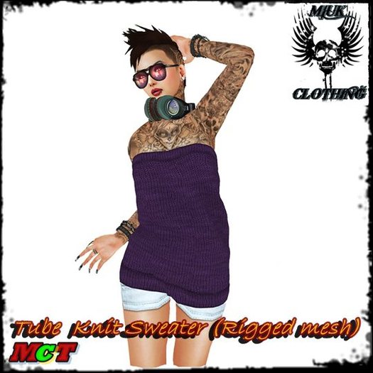 MIUK purple  miniSweater