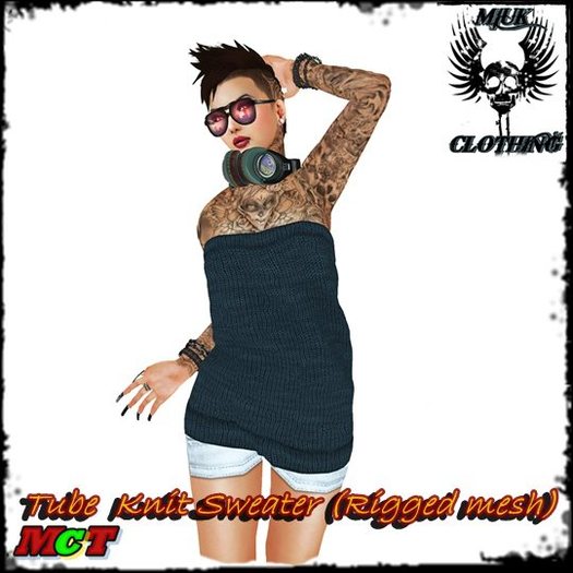 MIUK blue  miniSweater