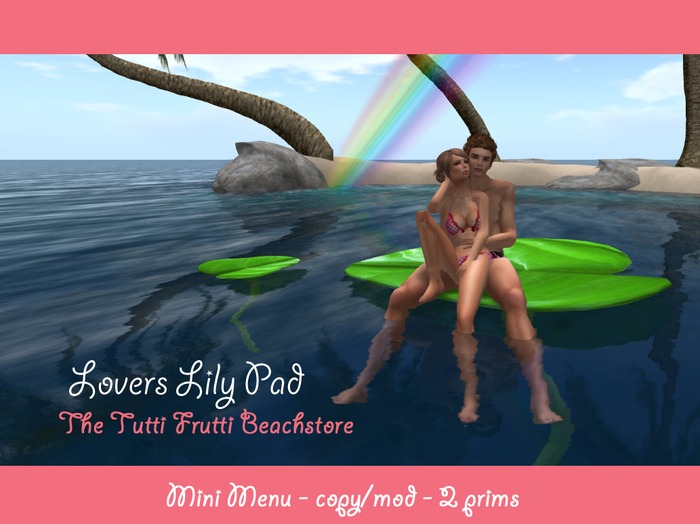 Beachstore / Lovers Lily Pad / Mini Menu