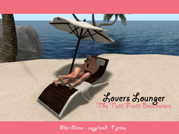 Beachstore / Lovers Lounger Wood / Mini Menu ♥