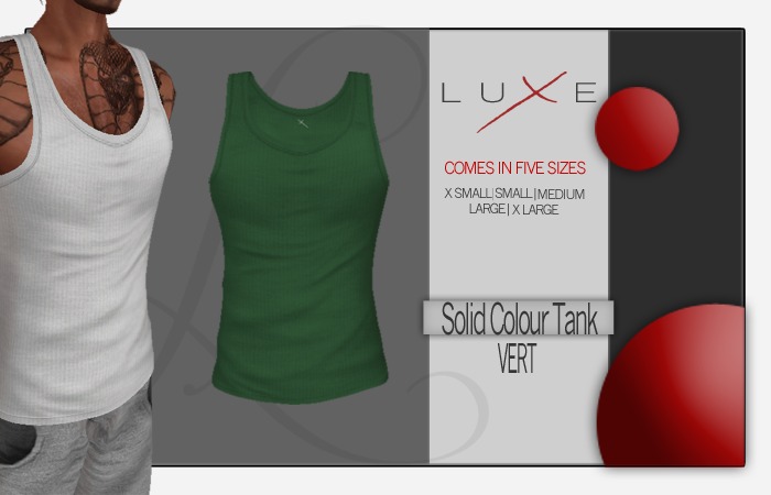 -LUXE- Wife Beater - Vert