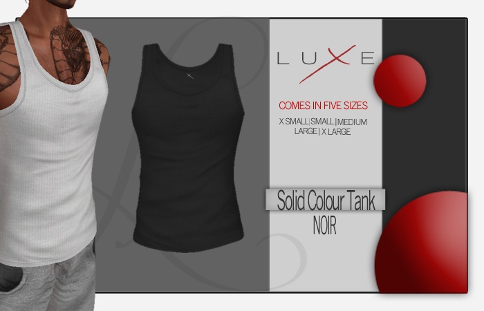 -LUXE- Wife Beater - Noir