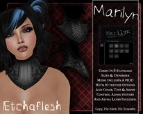 [Etchaflesh] Dark Side Marilyn Collar/Neck Corset W/ HUD