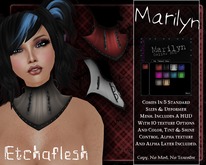 [Etchaflesh] Technicolor Marilyn Collar/Neck Corset W/ HUD