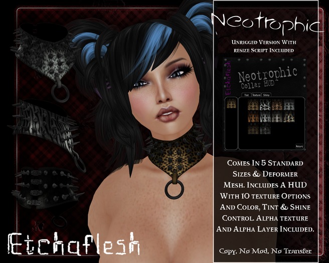 [Etchaflesh] RAWR Neotrophic Collar W/ HUD