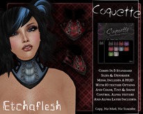 [Etchaflesh] Mistress Coquette Collar/Neck Corset W/ HUD