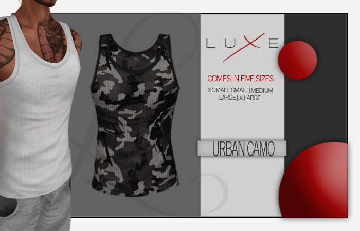 -LUXE- Wife Beater - Camo Urban