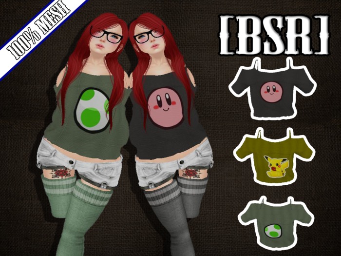 Ladies- CutOut Tee Shirt FatPack[BSR]