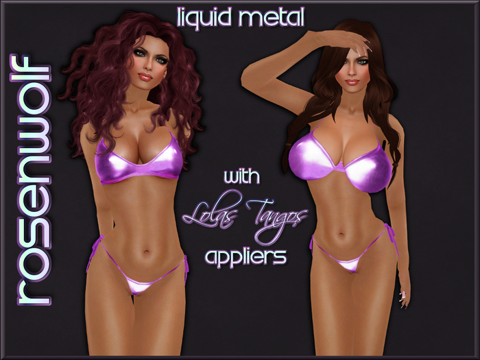 Rosenwolf Liquid Metal Bikini - Kiwi
