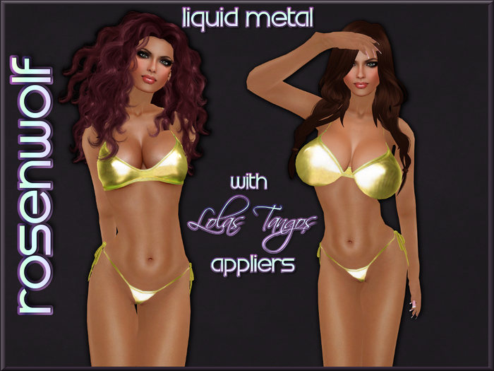 Rosenwolf Liquid Metal Bikini - Kiwi