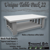 -TC- Unique Table Pack 22 Mesh 50% Discount!!