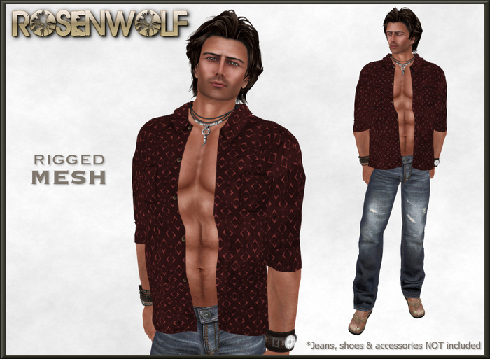 Rosenwolf Men's Mesh Open SS Shirt - Olive