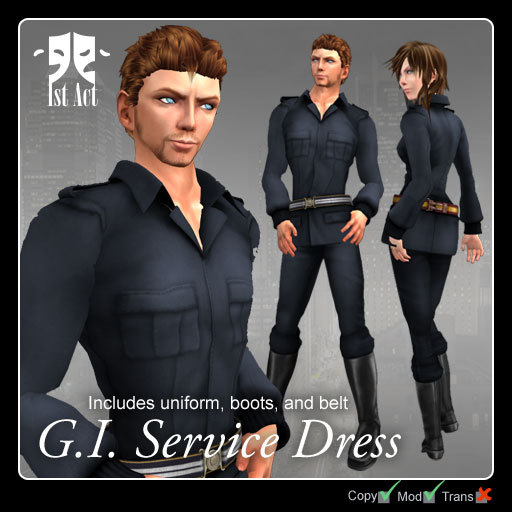 [1A] G.I Service Dress - navy