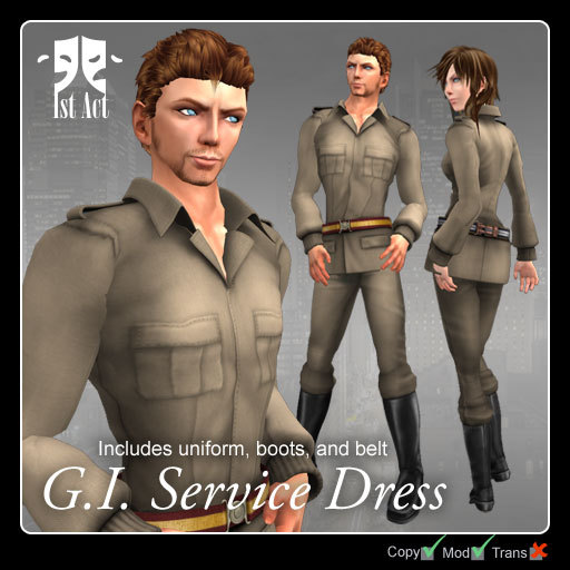 [1A] G.I Service Dress - navy