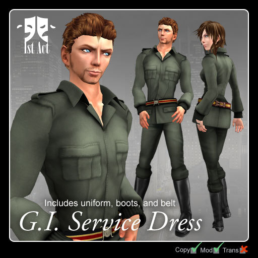 [1A] G.I Service Dress - green