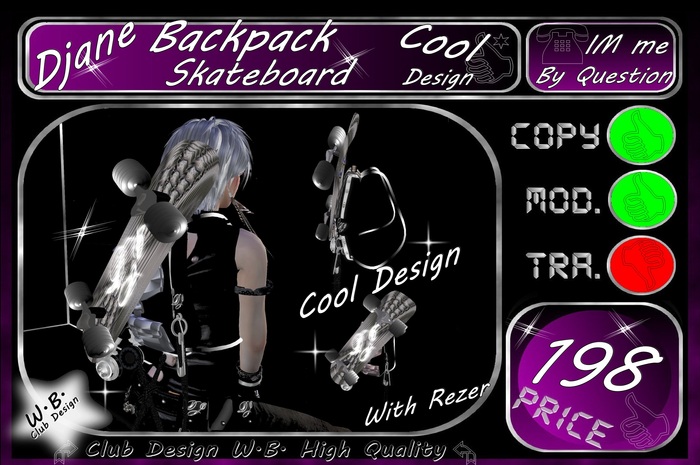 DJane Backpack & Skateboard Headset etc.
