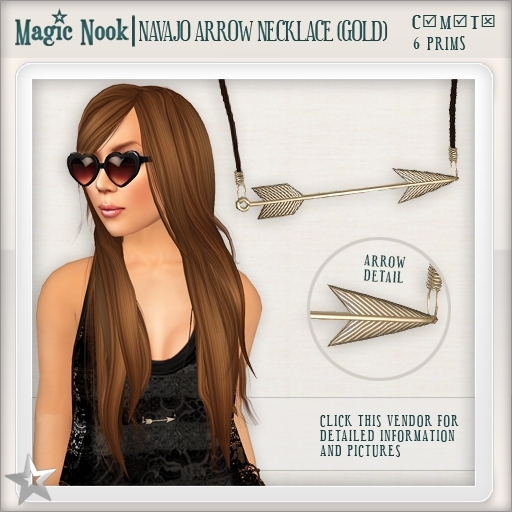 [MAGIC NOOK] Navajo Arrow Necklace (Gold)