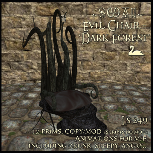 ~SWAN~ Evil Chair 'Dark Forest' (boxed)