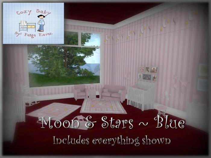 {CB} Moon & Stars ~ Pink ~ Twins Nursery
