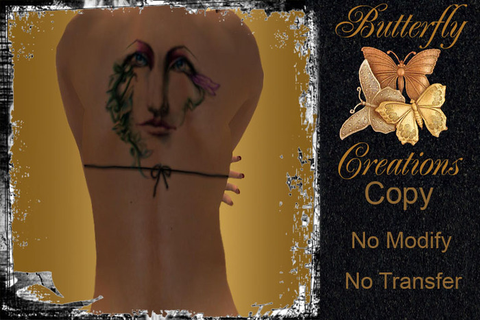 !DnL Designs Ivy face colored back tat2-Bag