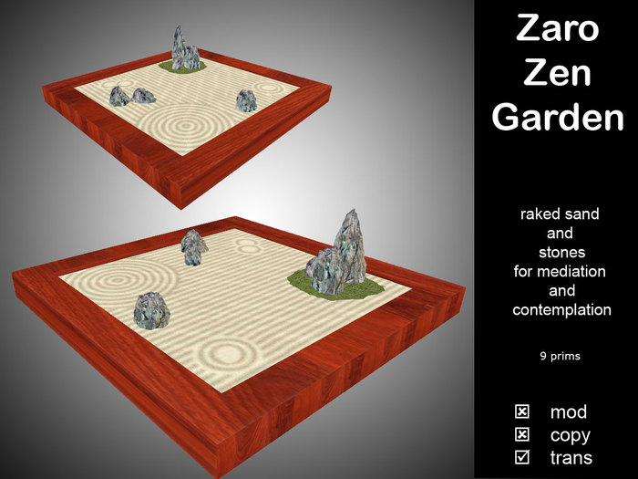 Second Life Marketplace Zaro Emporium Zaro Zen Garden 1