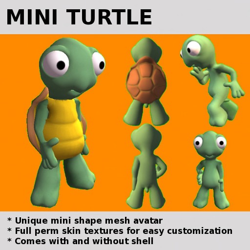 [Gnu] Mesh Turtle Avatar