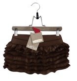 Tee*fy Lovisa Ruffle Mini Skirt Chocolate