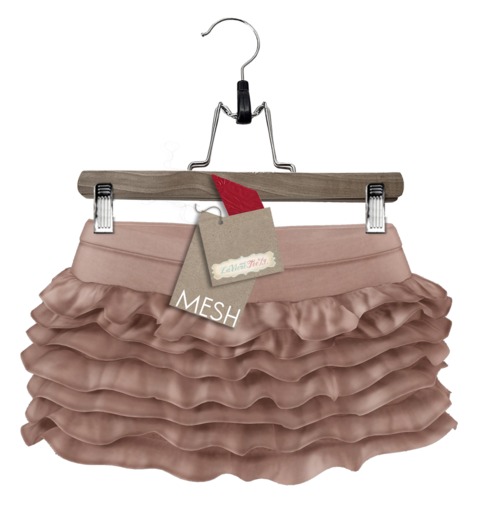 Tee*fy Lovisa Ruffle Mini Skirt Latte