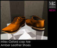 Miamai_Miles-Oxford Cap Toe_Amber brown soles