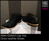 Miamai_Miles-Oxford Cap Toe_Onyx brown soles